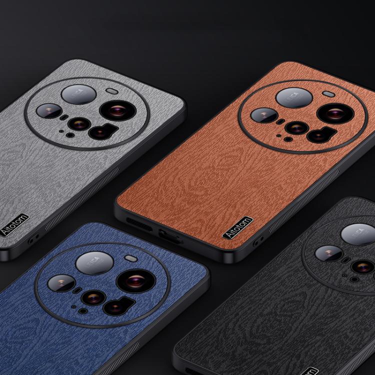 For Xiaomi 15 Ultra Tree Bark Leather Shockproof Phone Case