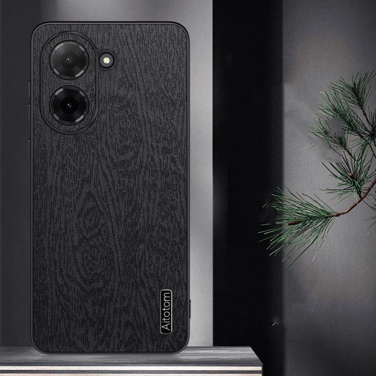 For Redmi A5 4G 173.3mm Tree Bark Leather Shockproof Phone Case