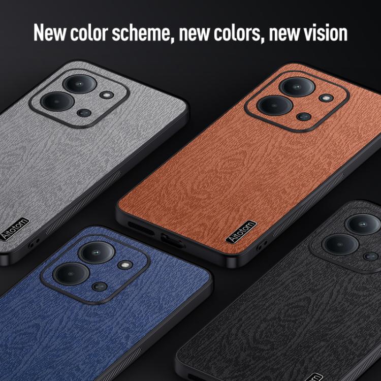 For Redmi 15C 5G / 4G Global 171mm Tree Bark Leather Shockproof Phone Case