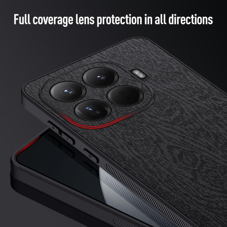 For Xiaomi 15T Pro Tree Bark Leather Shockproof Phone Case