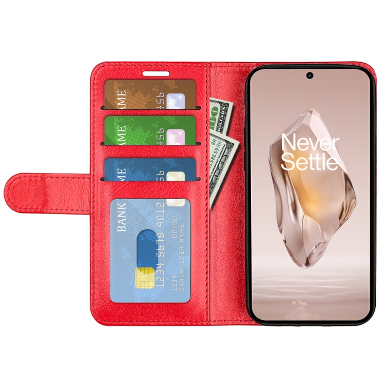 For OnePlus 12R R64 Texture Horizontal Flip Leather Phone Case