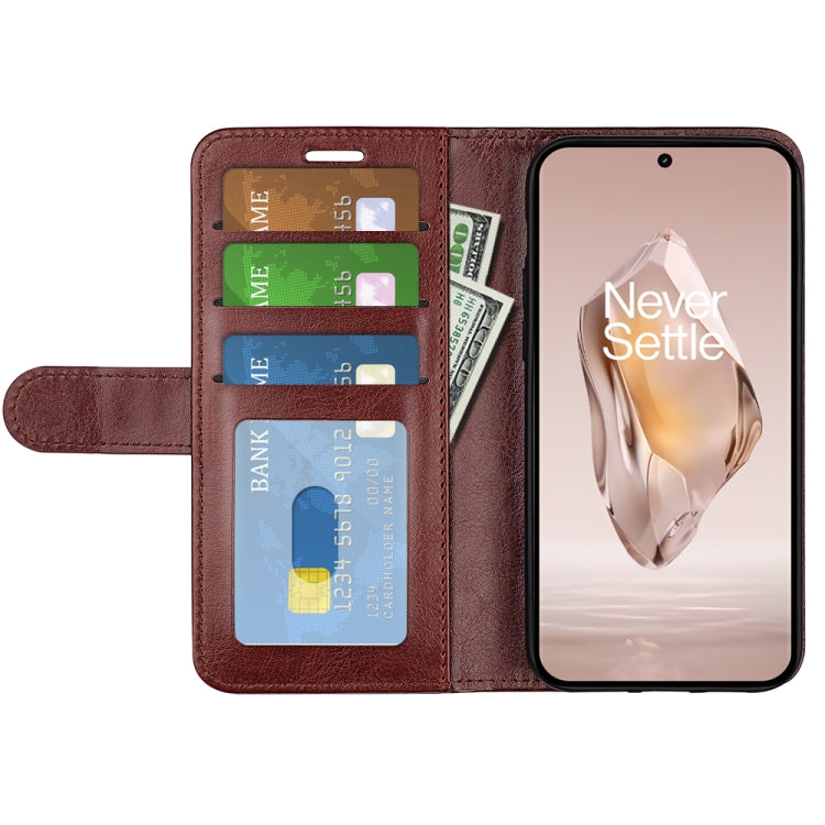 For OnePlus 12R R64 Texture Horizontal Flip Leather Phone Case