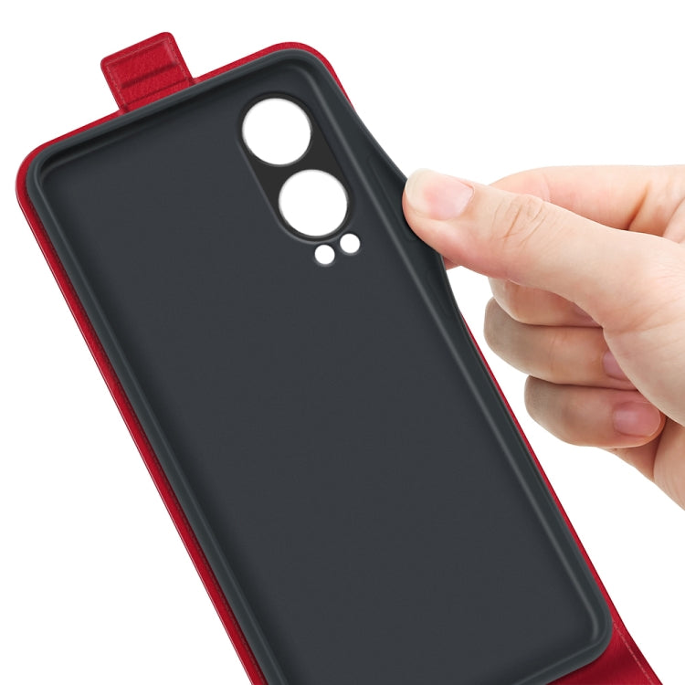 For OnePlus Nord CE4 Lite 5G R64 Texture Single Vertical Flip Leather Phone Case