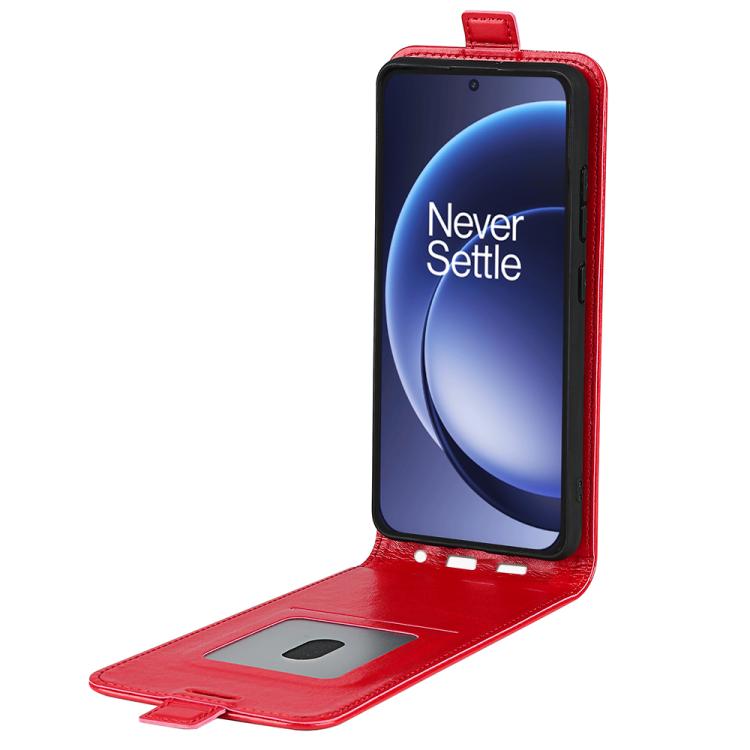 For OnePlus 15 R64 Texture Single Vertical Flip Leather Phone Case