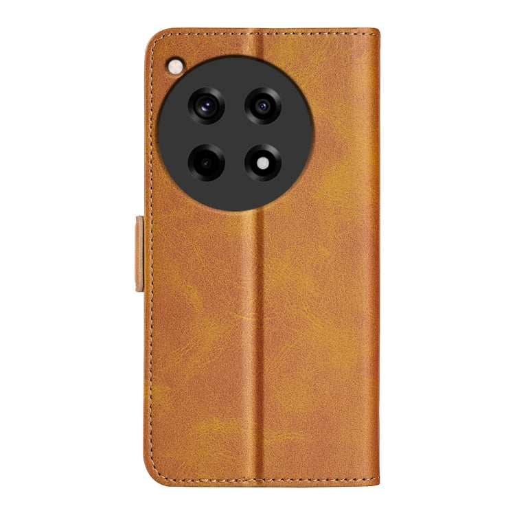 For OnePlus 12R Dual-side Magnetic Buckle Horizontal Flip Leather Phone Case