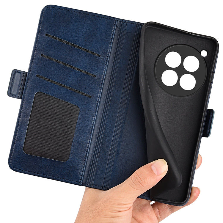 For OnePlus 12R Dual-side Magnetic Buckle Horizontal Flip Leather Phone Case