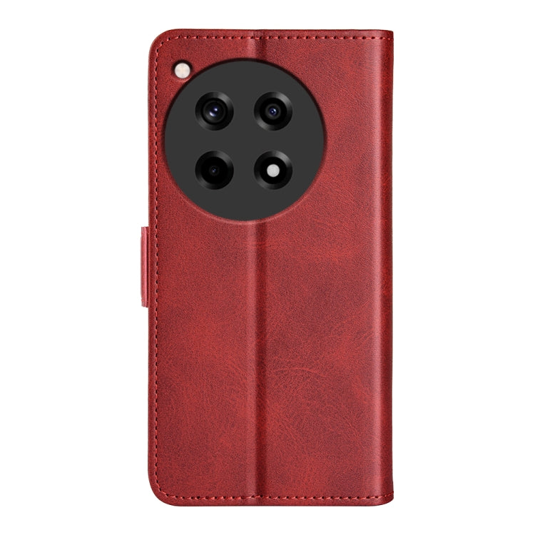 For OnePlus 12R Dual-side Magnetic Buckle Horizontal Flip Leather Phone Case