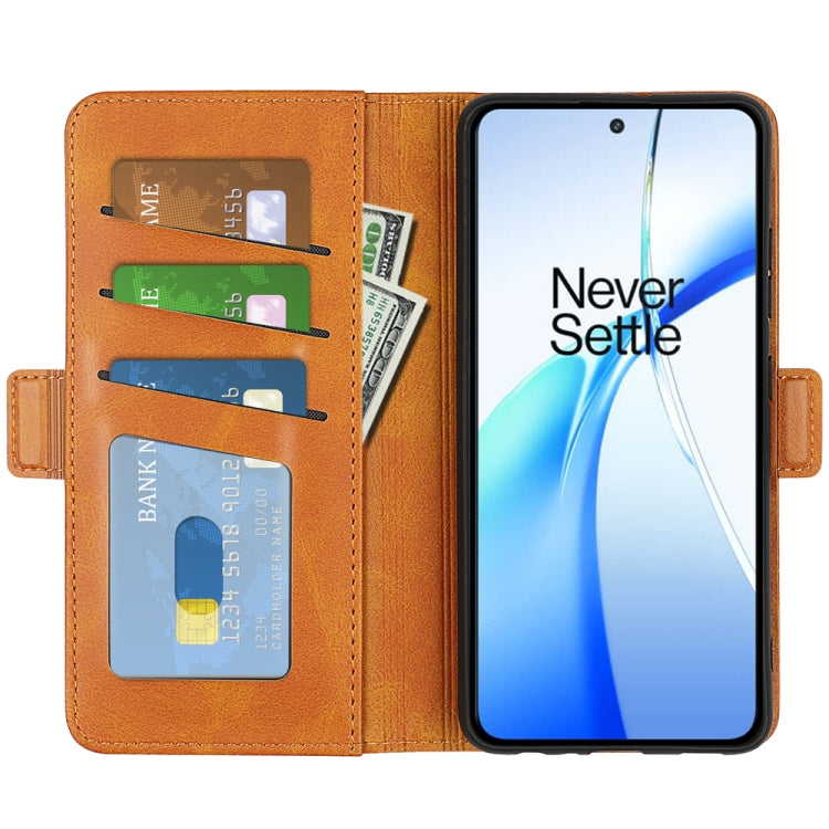 For OnePlus Ace 3V Dual-side Magnetic Buckle Horizontal Flip Leather Phone Case