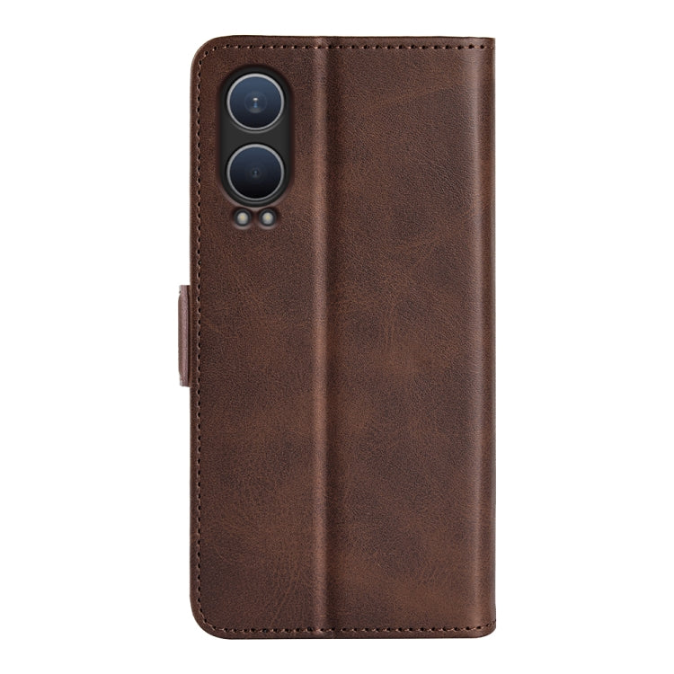 For OnePlus Nord CE4 Lite 5G Dual-side Magnetic Buckle Horizontal Flip Leather Phone Case