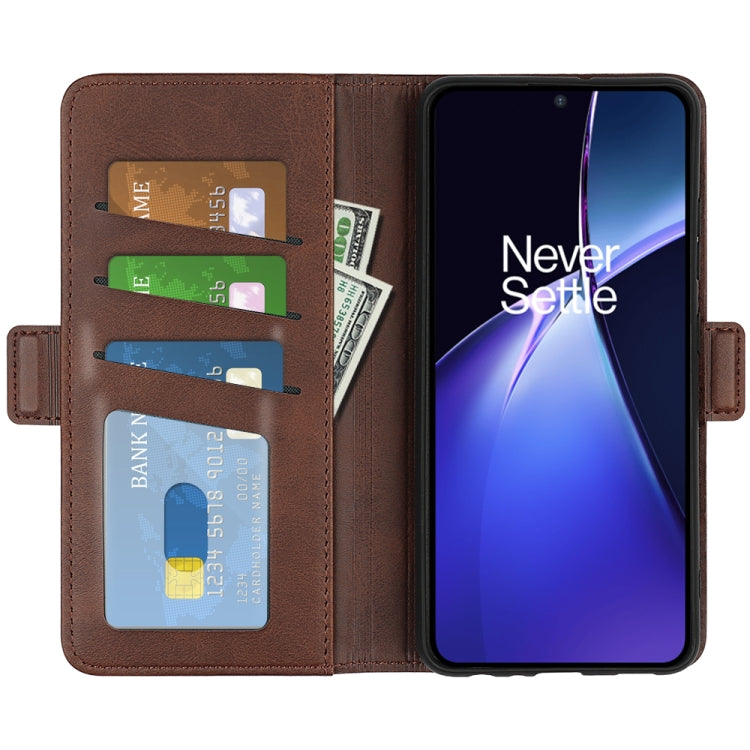 For OnePlus Nord CE4 Lite 5G Dual-side Magnetic Buckle Horizontal Flip Leather Phone Case
