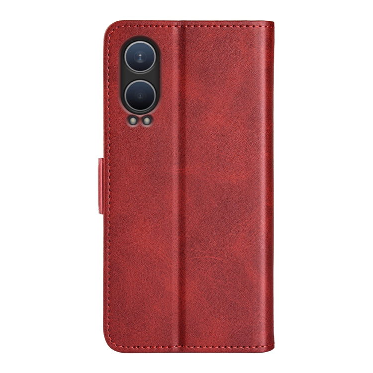 For OnePlus Nord CE4 Lite 5G Dual-side Magnetic Buckle Horizontal Flip Leather Phone Case