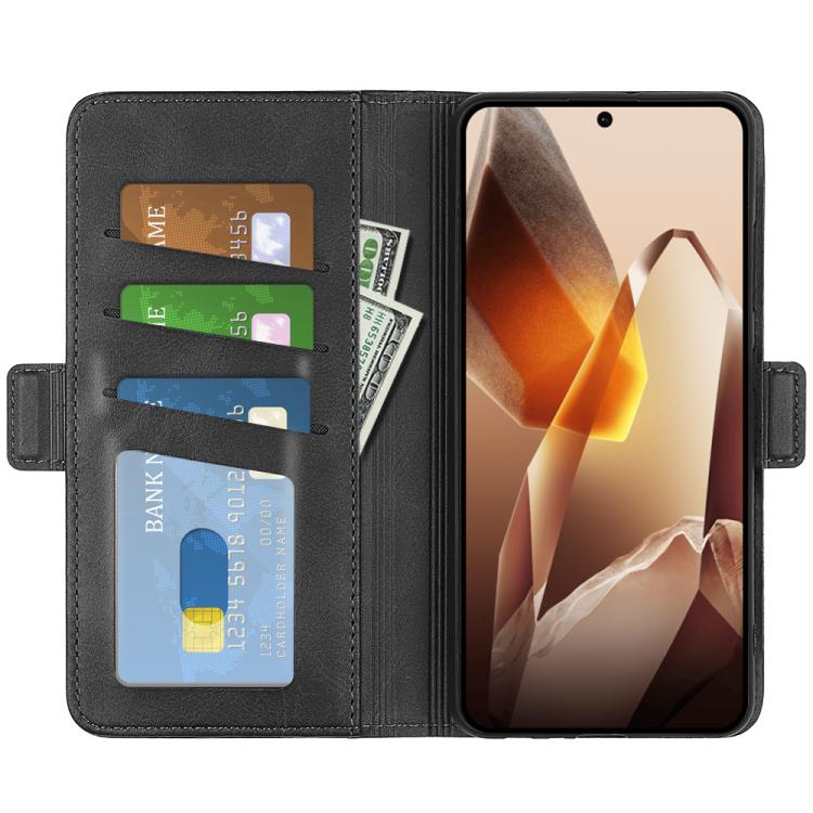 For OnePlus 13 Dual-side Magnetic Buckle Horizontal Flip Leather Phone Case