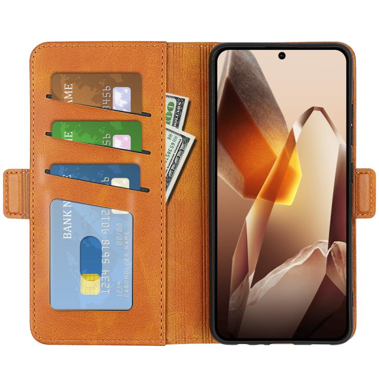 For OnePlus 13 Dual-side Magnetic Buckle Horizontal Flip Leather Phone Case