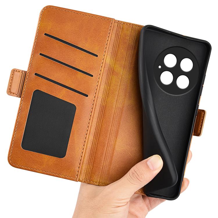 For OnePlus 13 Dual-side Magnetic Buckle Horizontal Flip Leather Phone Case