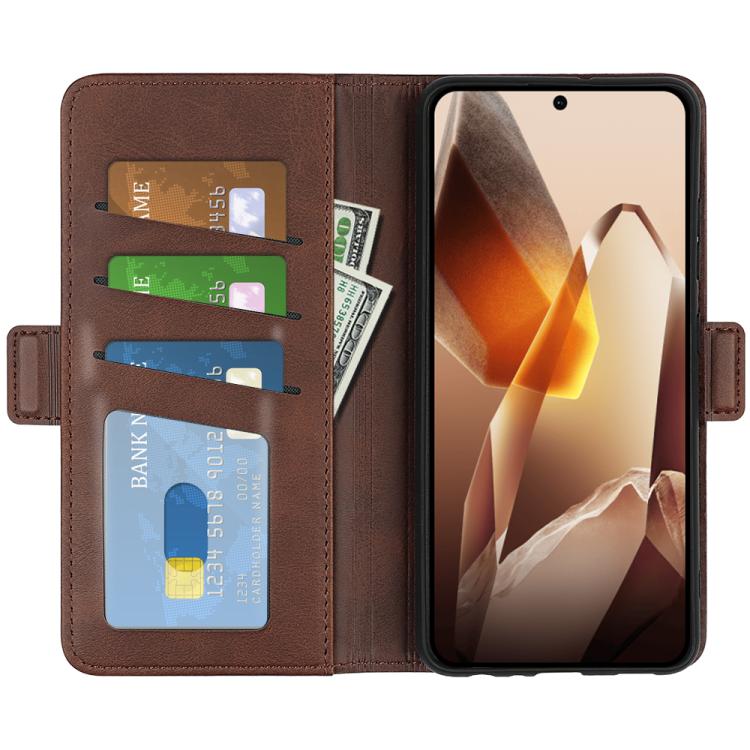 For OnePlus 13 Dual-side Magnetic Buckle Horizontal Flip Leather Phone Case