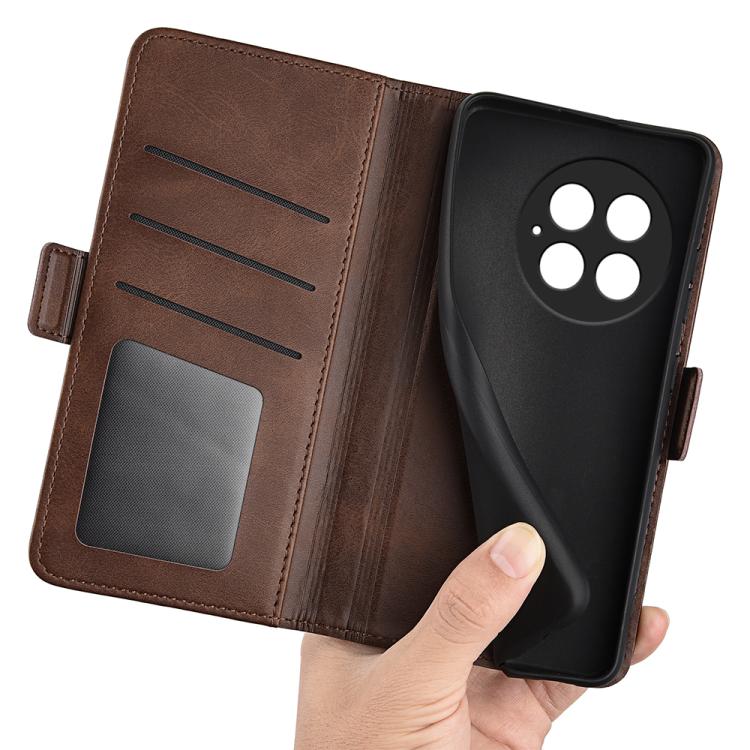 For OnePlus 13 Dual-side Magnetic Buckle Horizontal Flip Leather Phone Case