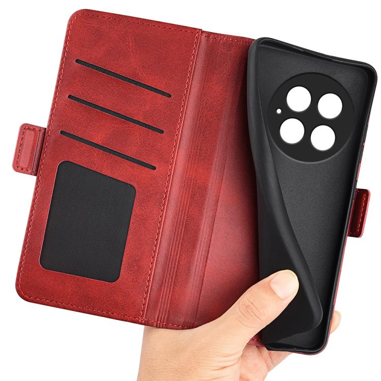 For OnePlus 13 Dual-side Magnetic Buckle Horizontal Flip Leather Phone Case