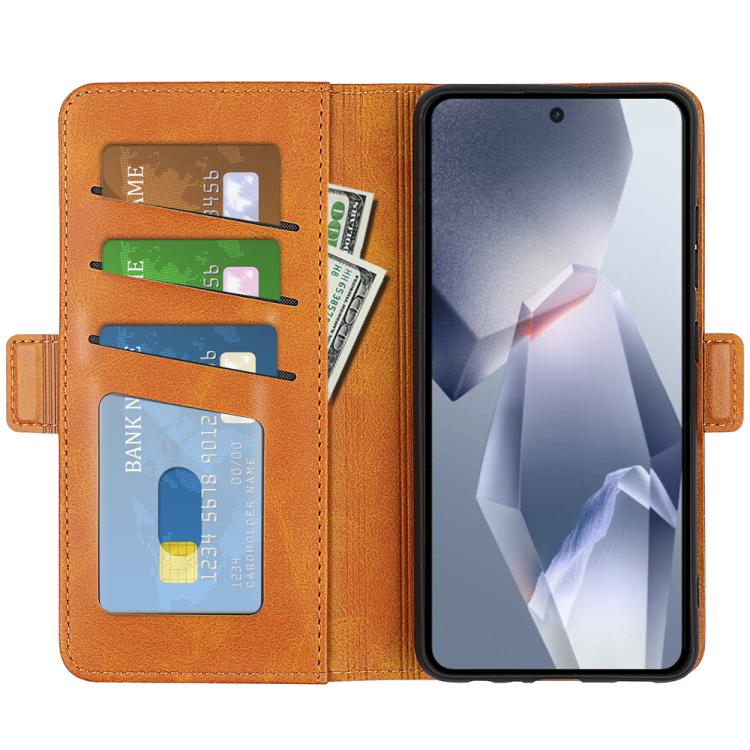 For OnePlus Ace 5 Pro Dual-side Magnetic Buckle Horizontal Flip Leather Phone Case