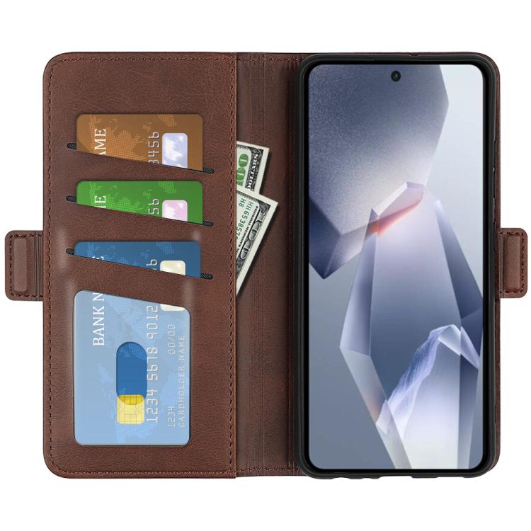 For OnePlus Ace 5 Pro Dual-side Magnetic Buckle Horizontal Flip Leather Phone Case