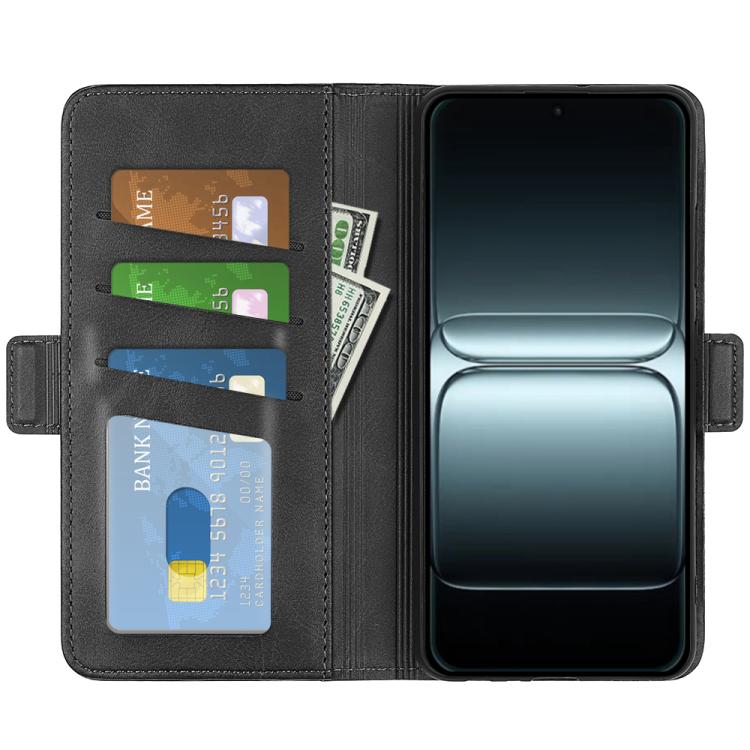 For OnePlus 13T Dual-side Magnetic Buckle Horizontal Flip Leather Phone Case