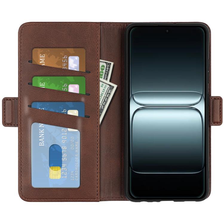 For OnePlus 13T Dual-side Magnetic Buckle Horizontal Flip Leather Phone Case