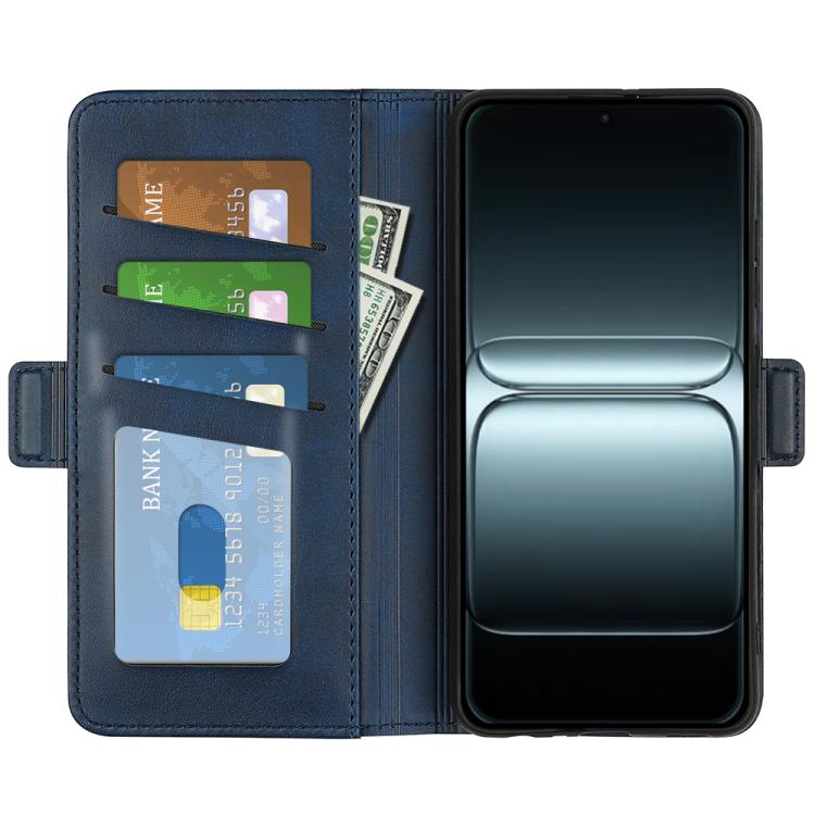 For OnePlus 13T Dual-side Magnetic Buckle Horizontal Flip Leather Phone Case