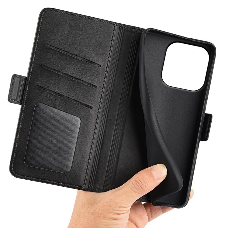 For OnePlus 15 Dual-side Magnetic Buckle Horizontal Flip Leather Phone Case