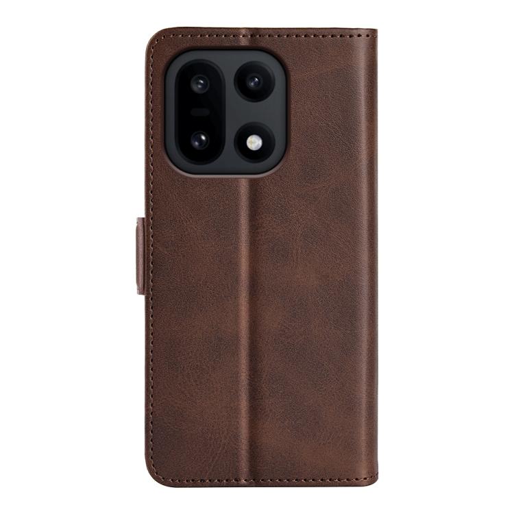 For OnePlus 15 Dual-side Magnetic Buckle Horizontal Flip Leather Phone Case