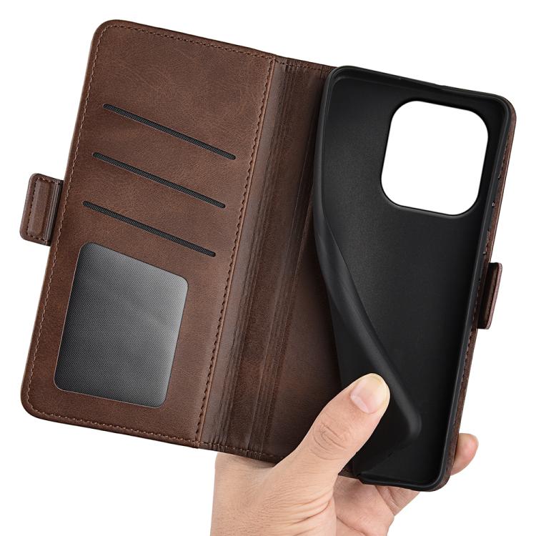 For OnePlus 15 Dual-side Magnetic Buckle Horizontal Flip Leather Phone Case