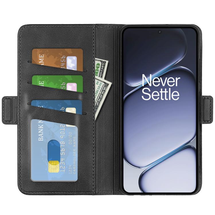 For OnePlus 15R / Ace 6 5G / 6T 5G Dual-side Magnetic Buckle Horizontal Flip Leather Phone Case