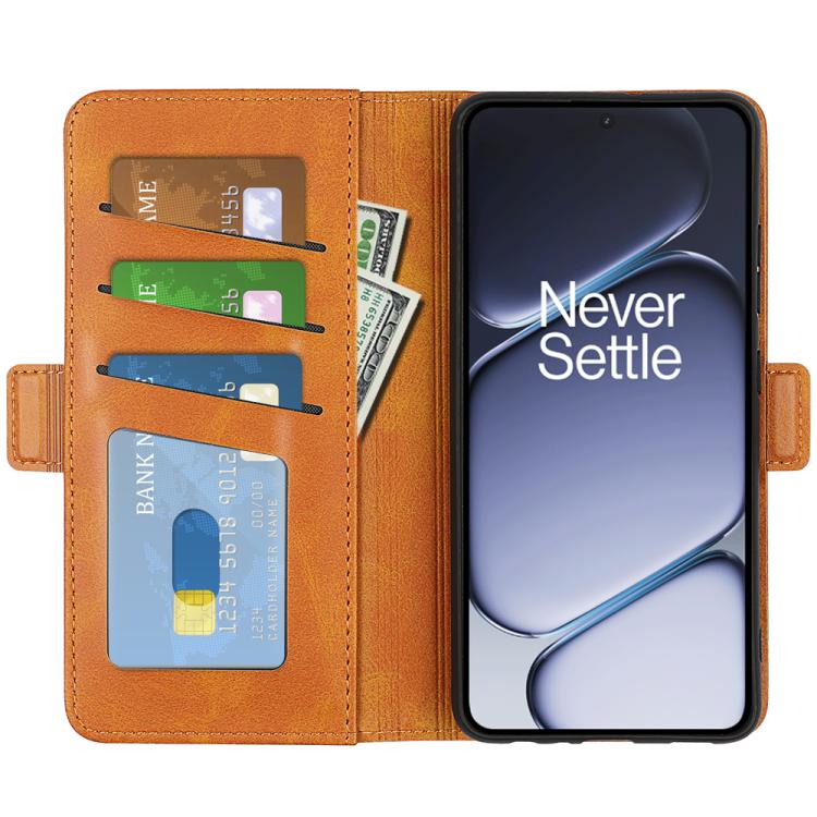 For OnePlus 15R / Ace 6 5G / 6T 5G Dual-side Magnetic Buckle Horizontal Flip Leather Phone Case