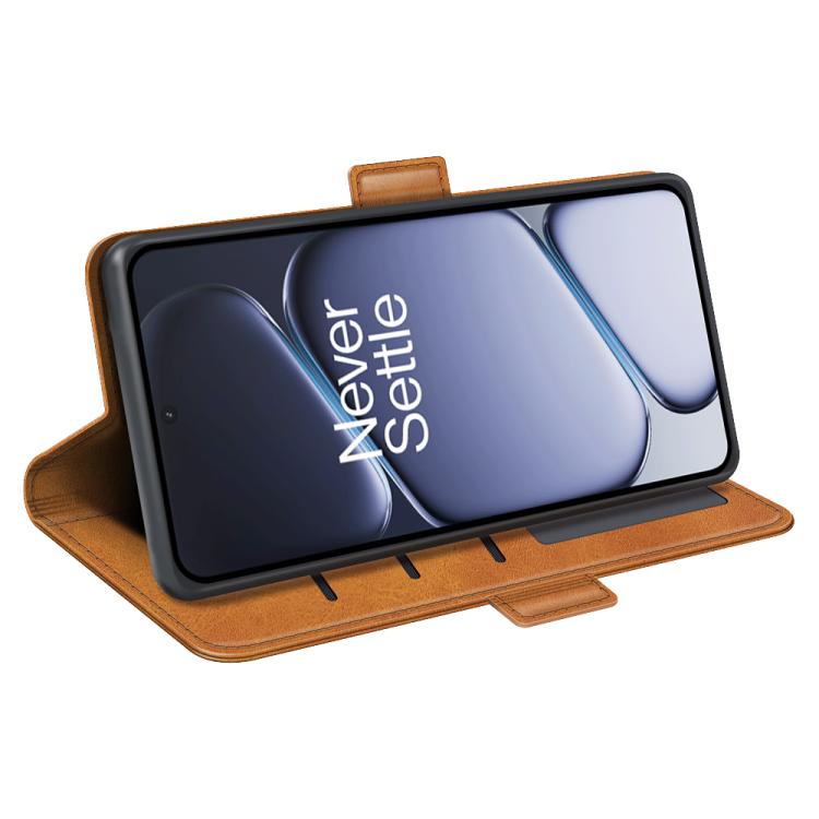 For OnePlus 15R / Ace 6 5G / 6T 5G Dual-side Magnetic Buckle Horizontal Flip Leather Phone Case