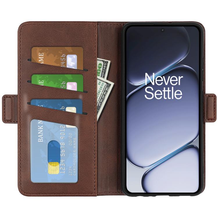 For OnePlus 15R / Ace 6 5G / 6T 5G Dual-side Magnetic Buckle Horizontal Flip Leather Phone Case