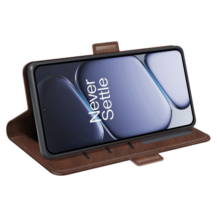 For OnePlus 15R / Ace 6 5G / 6T 5G Dual-side Magnetic Buckle Horizontal Flip Leather Phone Case