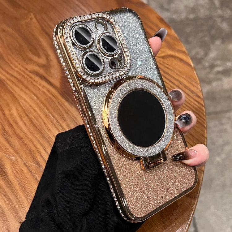 For iPhone 13 Pro Rhinestone Mirror Glitter MagSafe TPU Phone Case