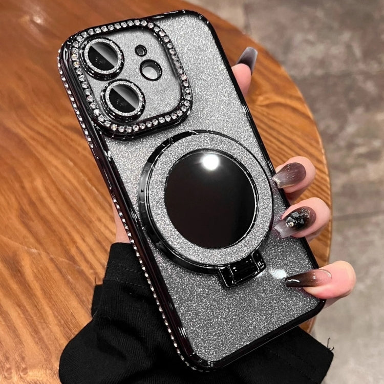 For iPhone 12 Rhinestone Mirror Glitter MagSafe TPU Phone Case