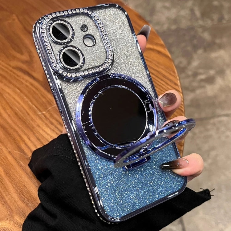 For iPhone 12 Rhinestone Mirror Glitter MagSafe TPU Phone Case