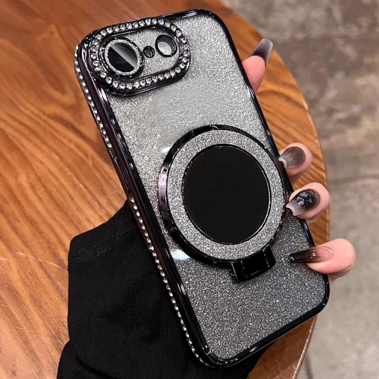 For iPhone 17e / 16e Rhinestone Mirror Glitter MagSafe TPU Phone Case