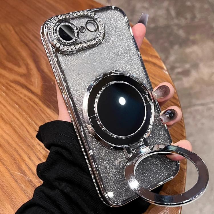 For iPhone 17e / 16e Rhinestone Mirror Glitter MagSafe TPU Phone Case