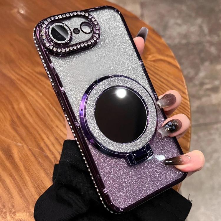 For iPhone 17e / 16e Rhinestone Mirror Glitter MagSafe TPU Phone Case