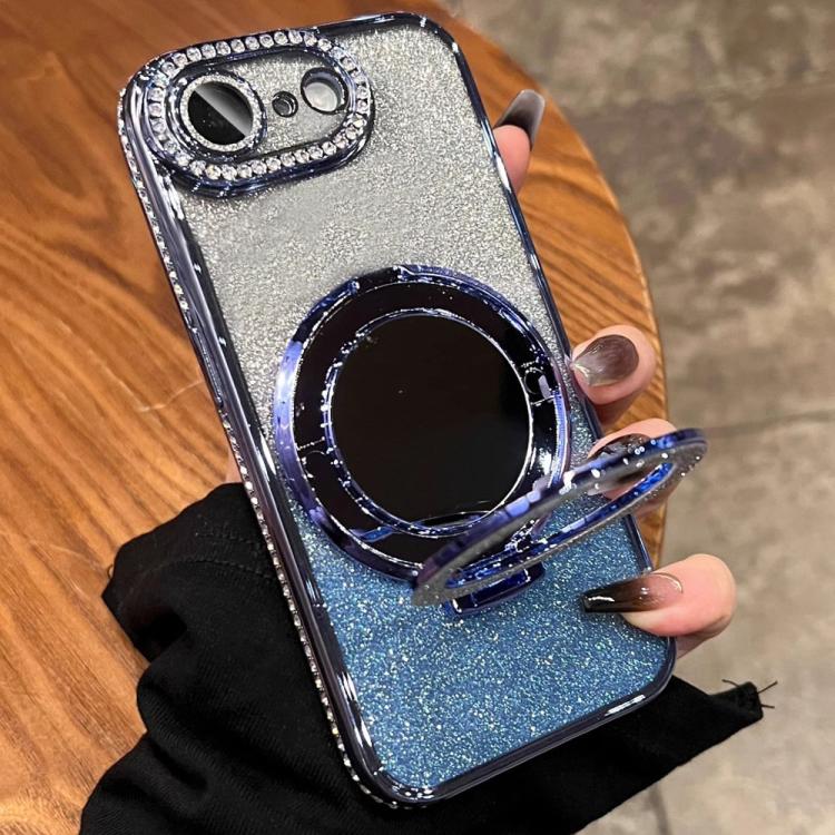 For iPhone 17e / 16e Rhinestone Mirror Glitter MagSafe TPU Phone Case