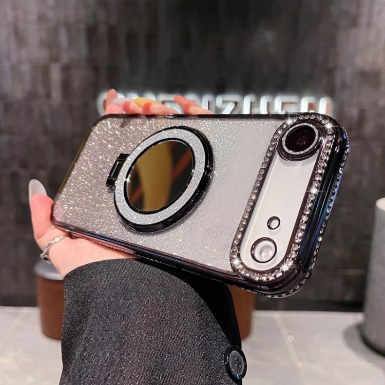 For iPhone Air Rhinestone Mirror Glitter MagSafe TPU Phone Case