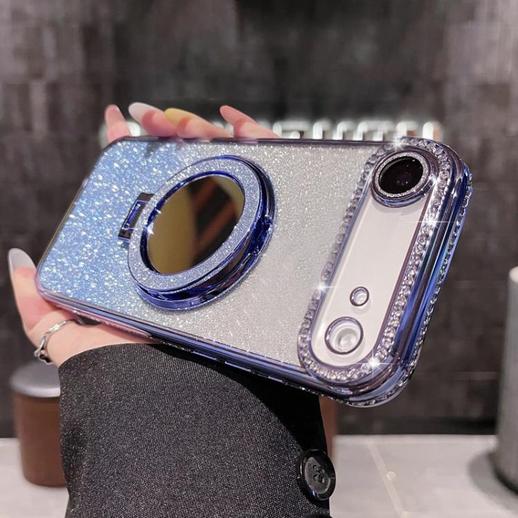 For iPhone Air Rhinestone Mirror Glitter MagSafe TPU Phone Case