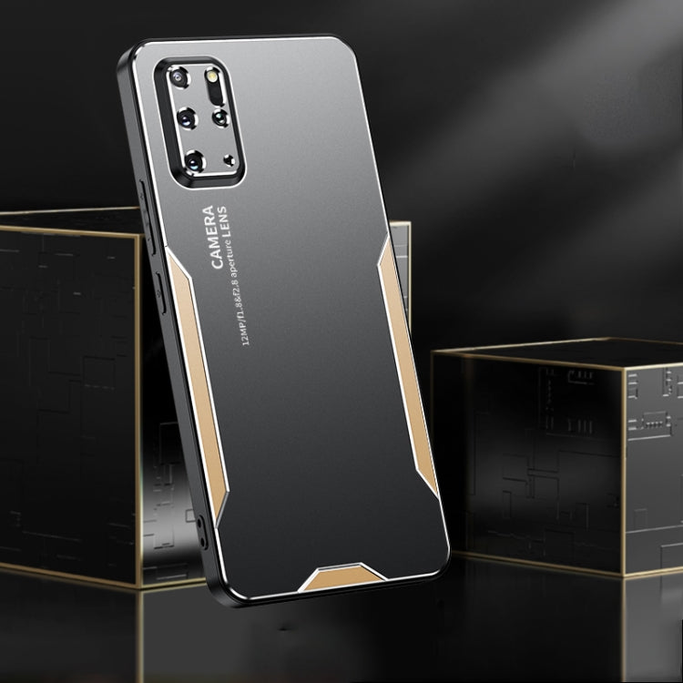 For Galaxy S20+ Blade Series TPU Hybrid Metal Phone Case