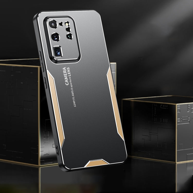For Galaxy S20 Ultra Blade Series TPU Hybrid Metal Phone Case