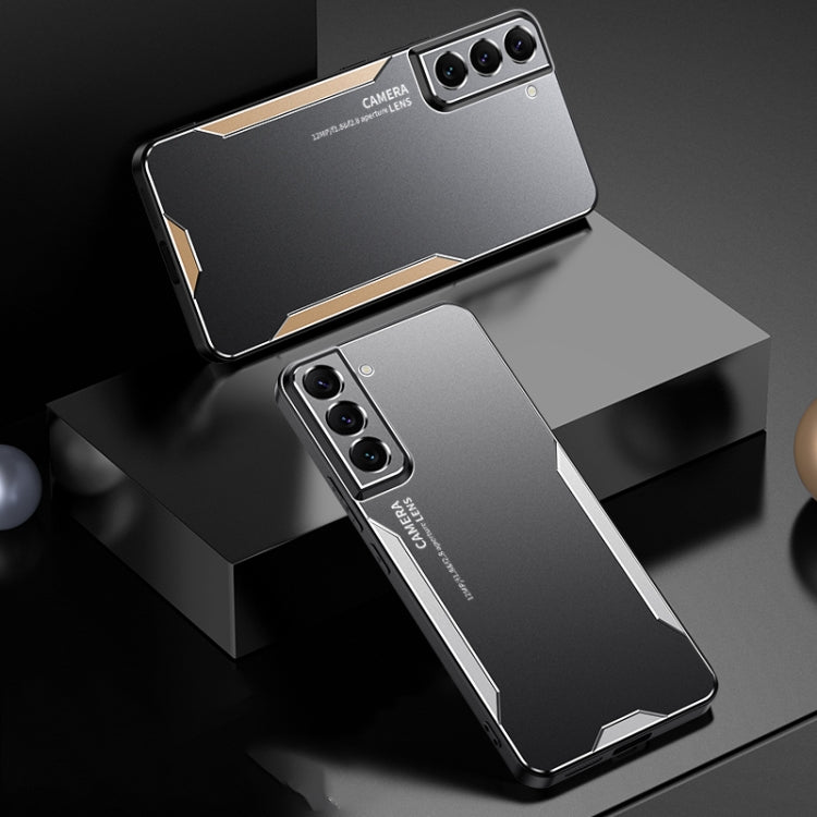 For Galaxy S22+ 5G Blade Series TPU Hybrid Metal Phone Case
