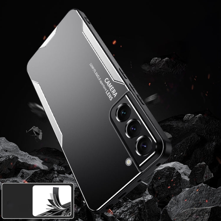 For Galaxy S22+ 5G Blade Series TPU Hybrid Metal Phone Case