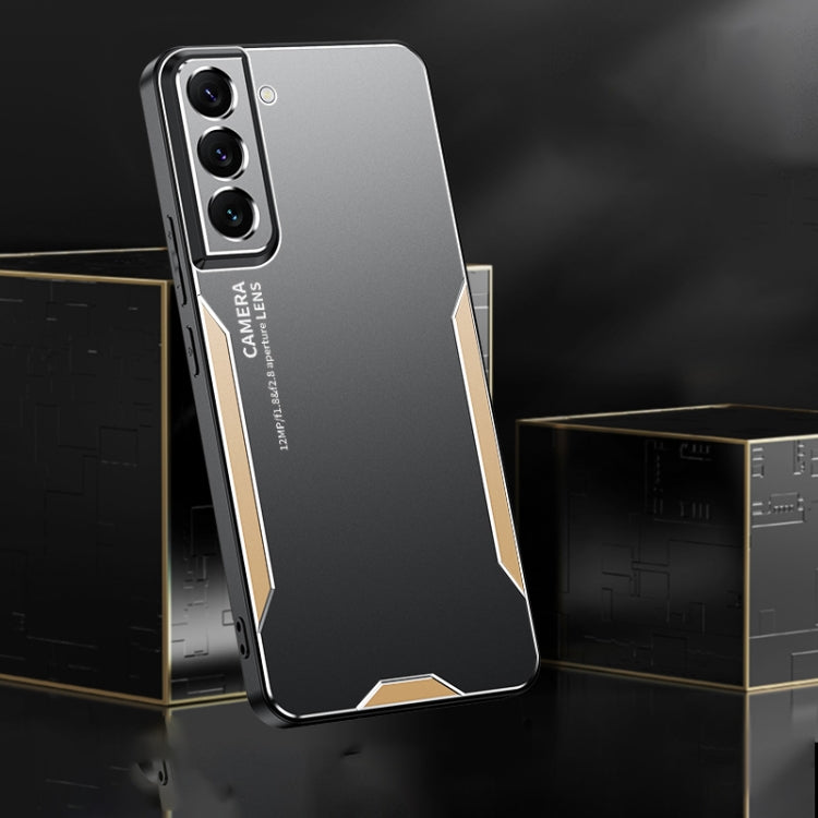 For Galaxy S22+ 5G Blade Series TPU Hybrid Metal Phone Case