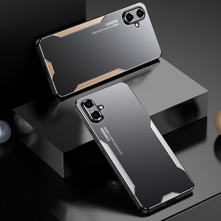 For Galaxy A06 4G Blade Series TPU Hybrid Metal Phone Case