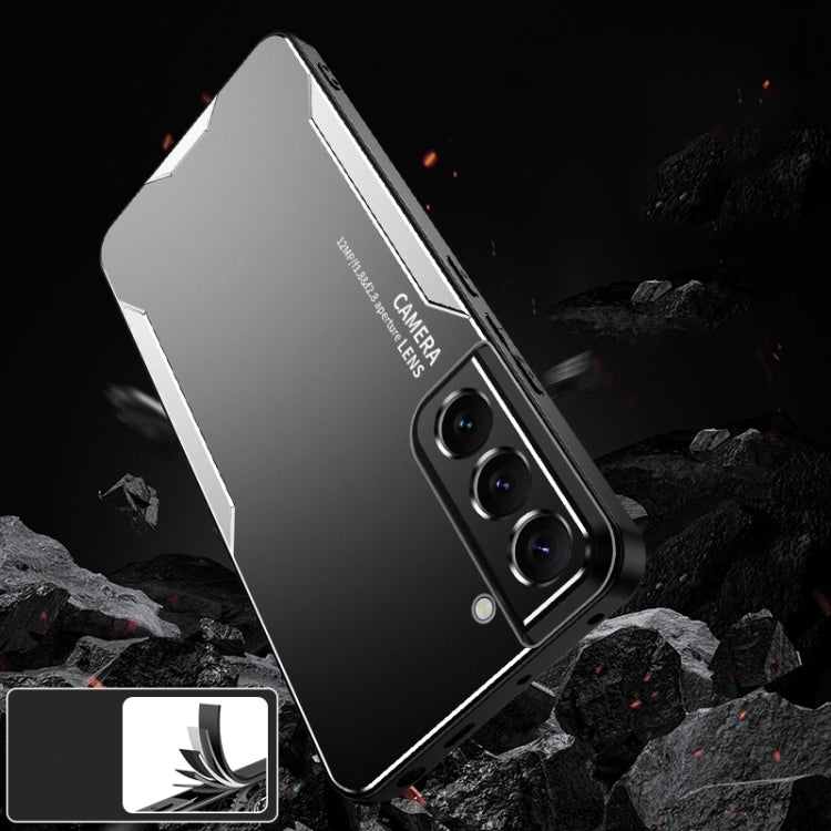 For Galaxy S21 5G Blade Series TPU Hybrid Metal Phone Case
